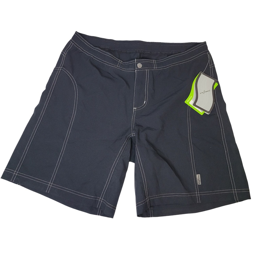 Shebeest Breezer Cycling‎ Shorts XL Black MicroFLEX Padded Bike Shorts NWT